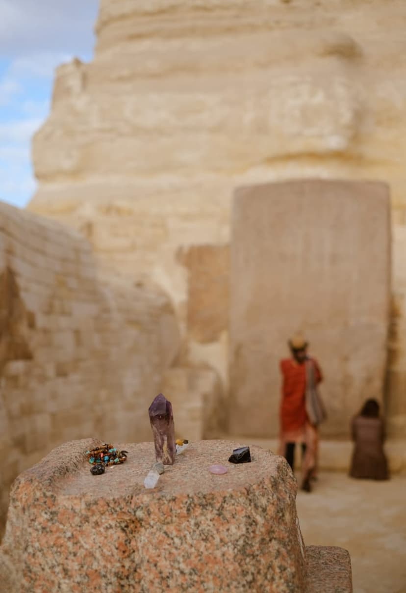Spiritual circle at Giza plateau